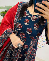 *🌹🌹NEW  DESIGN LOUNCH 🌹🌹*
*❤️Top Quality & Top Selling double Ajark Print Suit...*